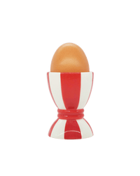 Striped Ceramic Egg Cups Red and White Striped Issy Granger 