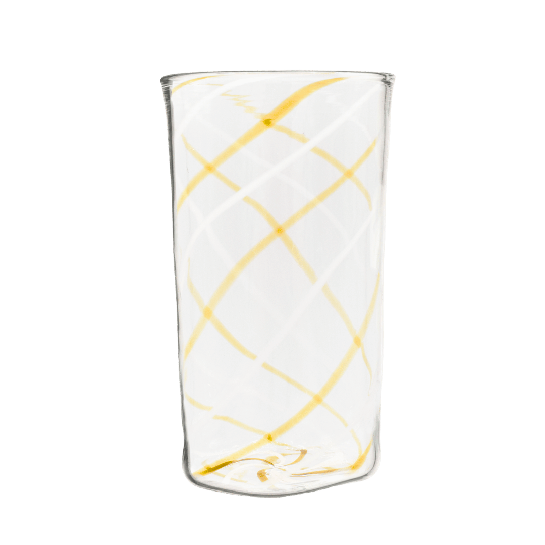 Swirl Amber Highball Glass Issy Granger 