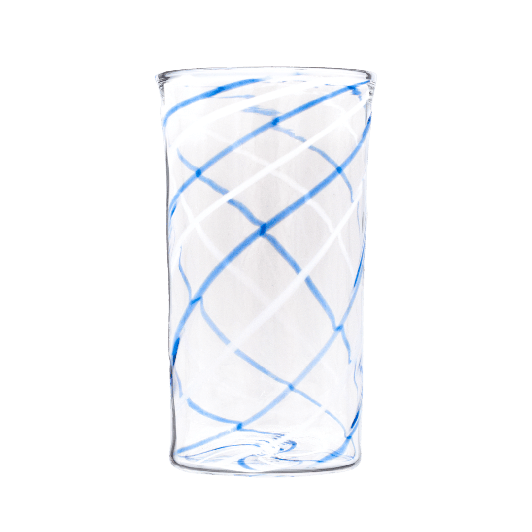 Swirl Blue Highball Glass Issy Granger 