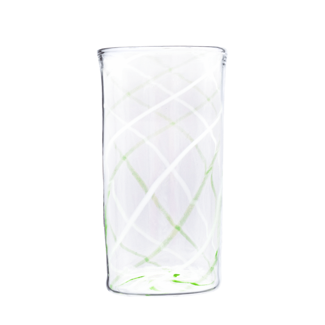 Swirl Green Highball Glass Issy Granger 