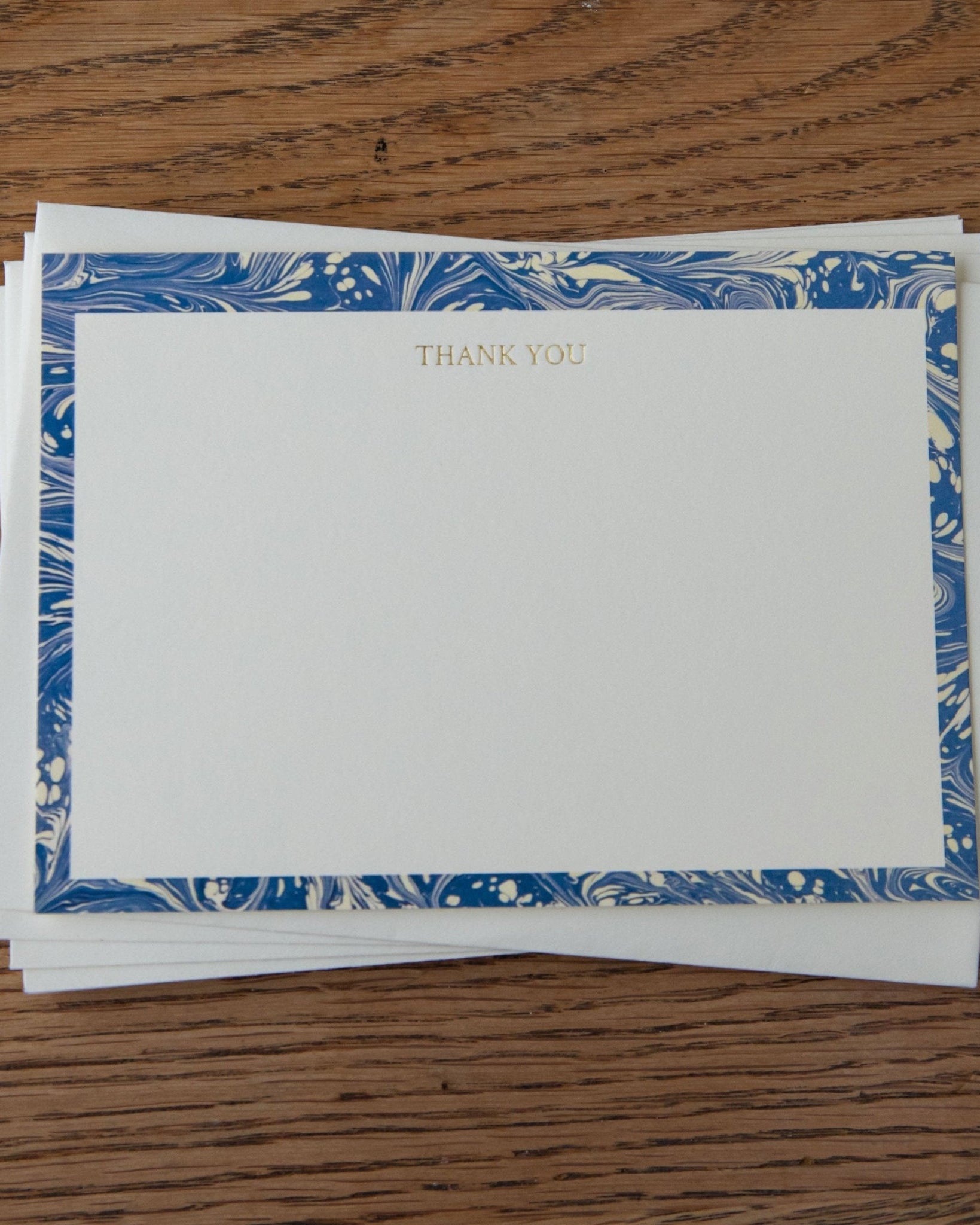 Thank You Notecards - Set of Ten - Carragheen Blue