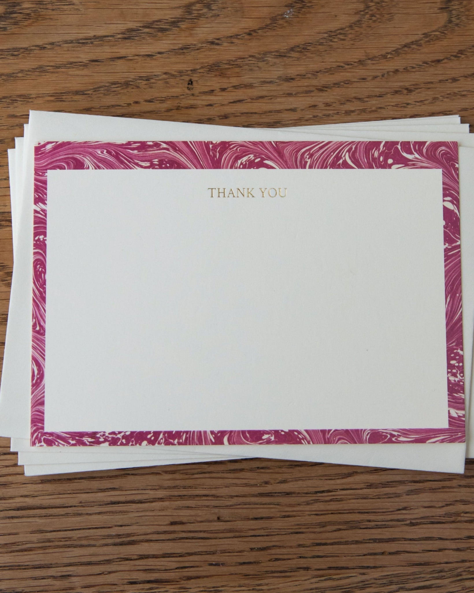 Thank You Notecards - Set of Ten - Carragheen Claret