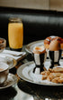 The Wolseley Hotel Issy Granger Striped Egg Cup Black and White Stripes Ceramic 
