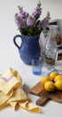Yellow Purple Linen Napkins Issy Granger