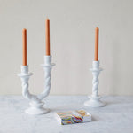 Issy Granger Single and Double Ceramic Candlestick Candle Holder