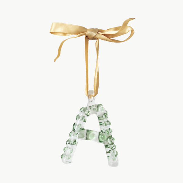 Issy Granger Alphabet Glass Christmas Tree Ornament Decoration