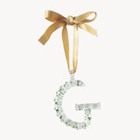 Issy Granger Alphabet Glass Christmas Tree Ornament Decoration