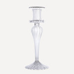Issy Granger Clear Glass Candlestick Candle Holder