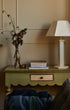 Issy Granger Medium Hexagon Cream Linen Lampshade. Shade. Table Lamp. Lighting Shade 