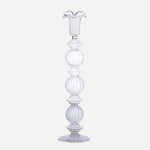 Issy Granger Tall  Clear Glass Candlestick Candle Holder
