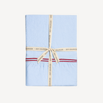 Issy Granger Double Piped Blue Linen Tablecloth