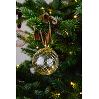 Issy Granger Gold Glass Christmas Bauble Tree Ornament 