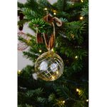 Issy Granger Gold Glass Christmas Baubles. Glass Christmas tree ornaments. Tree decorations. Bx of six glass Christmas baubles. 