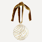 Issy Granger Gold Glass Christmas Bauble Tree Ornament 