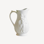 Issy Granegr Ceramic Jug.  Ancient Roman jug. White Ceramic Water Pitcher