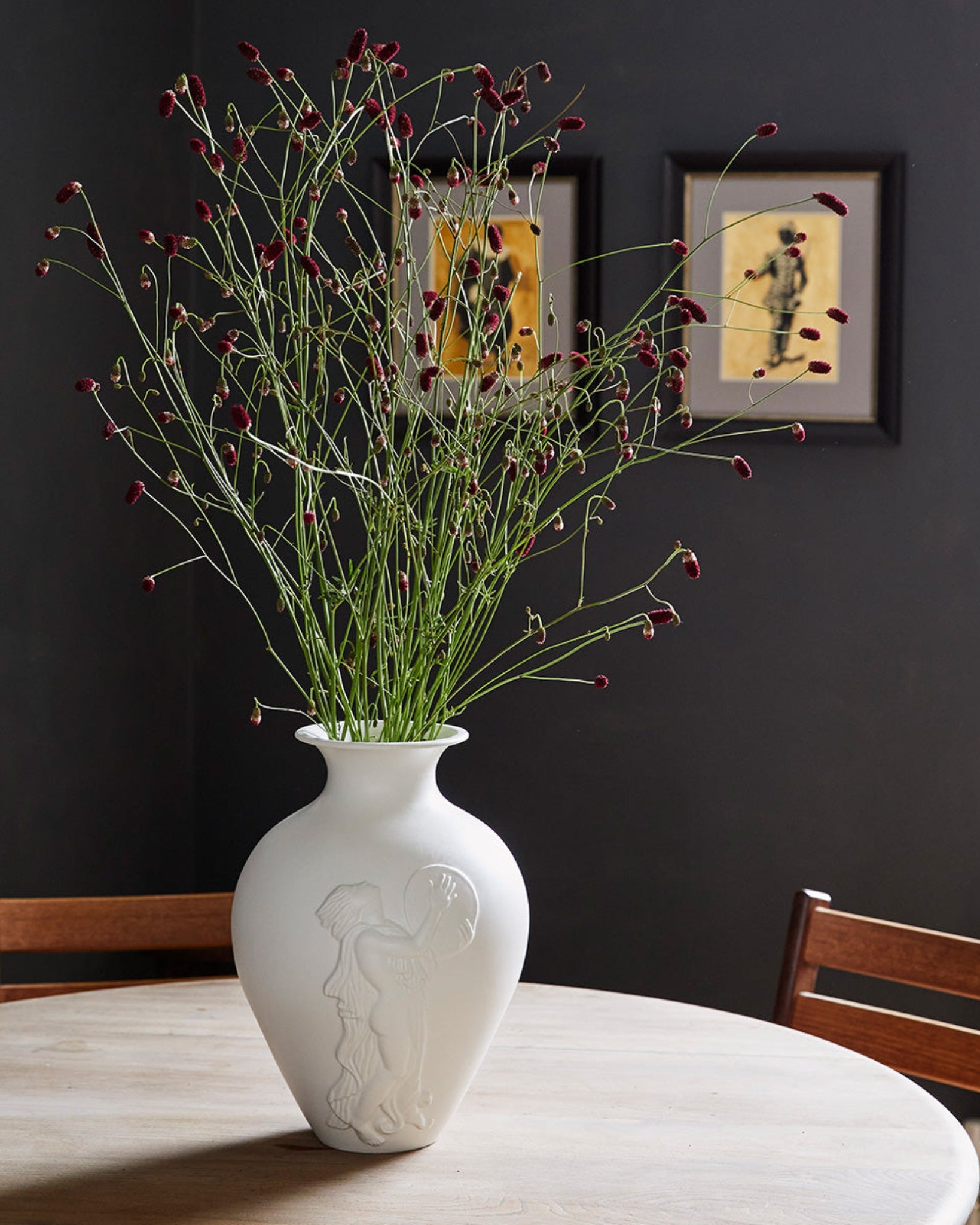 Issy Granger White Ceramic Vase. Flower Vase. Large flower vase