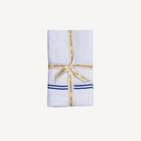 Issy Granger White Double Piped Linen Napkins Set of Four
