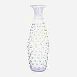 Issy Granger Green Pom Carafe. Dotty Glass Carafe. Spotty Glass Water Jug. Wine Carafe. 