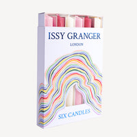 Issy Granger Mixed Pink Wax Dinner Candles