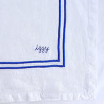 Issy Granger x Cressida Jamieson bespoke embroidered linen napkins