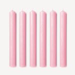 Issy Granger Pale Pink Dinner Candles. Wax Dinner Candles