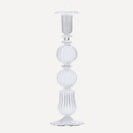 Issy Granger Tall Clear Glass Candlestick candle holder