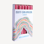 Issy Granger Raspberry Pink Wax Dinner Candles