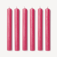 Issy Granger Raspberry Pink Wax Dinner Candles