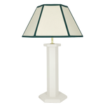 Hexagon Table Lamp - Oyster White